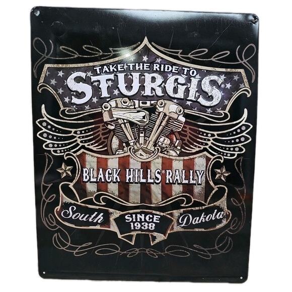 Take a ride to STURGIS BLACK HILLS RALLY South Dakota • 15x12 Metal Sign [U] - Picture 1 of 9
